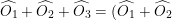 \small \widehat{O_1}+\widehat{O_2}+\widehat{O_3}=(\widehat{O_1}+\widehat{O_2})+\widehat{O_3}